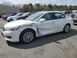 Salvage cars for sale from Copart Exeter, RI: 2015 Honda Accord EXL