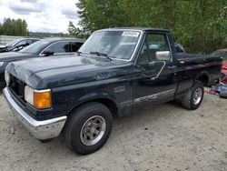 Salvage trucks for sale at Arlington, WA auction: 1991 Ford F150
