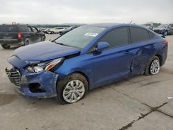 Salvage cars for sale from Copart Grand Prairie, TX: 2022 Hyundai Accent SE