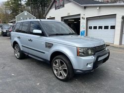Salvage cars for sale at North Billerica, MA auction: 2011 Land Rover Range Rover Sport SC