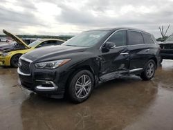 Salvage cars for sale from Copart Grand Prairie, TX: 2018 Infiniti QX60