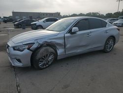 Salvage cars for sale at Wilmer, TX auction: 2020 Infiniti Q50 Pure