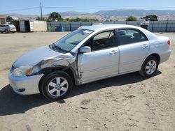 Salvage cars for sale at San Martin, CA auction: 2005 Toyota Corolla CE
