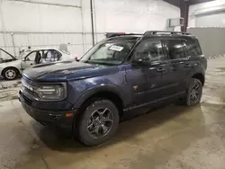 Salvage cars for sale at Avon, MN auction: 2021 Ford Bronco Sport Badlands