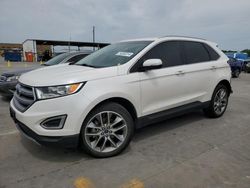 Vehiculos salvage en venta de Copart Grand Prairie, TX: 2017 Ford Edge Titanium