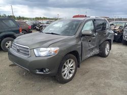 Salvage cars for sale at Anchorage, AK auction: 2010 Toyota Highlander Hybrid Limited