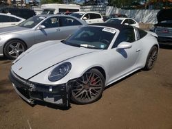 Salvage cars for sale at New Britain, CT auction: 2024 Porsche 911 Targa 4S