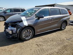 Salvage cars for sale at Brighton, CO auction: 2021 Toyota Sienna XLE