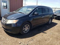 Salvage cars for sale at Elgin, IL auction: 2012 Honda Odyssey EXL