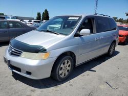 Salvage cars for sale at Hayward, CA auction: 2002 Honda Odyssey EX