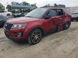 Salvage cars for sale at Spartanburg, SC auction: 2017 Ford Explorer Sport