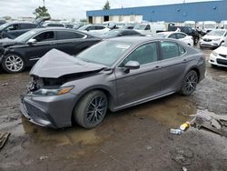 Salvage cars for sale at Woodhaven, MI auction: 2021 Toyota Camry SE
