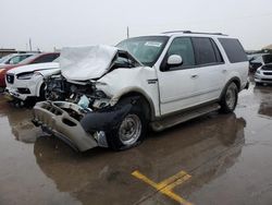 Salvage cars for sale from Copart Grand Prairie, TX: 2002 Ford Expedition Eddie Bauer