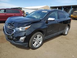 Salvage cars for sale at auction: 2018 Chevrolet Equinox Premier