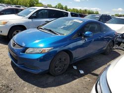 Salvage cars for sale at New Britain, CT auction: 2013 Honda Civic LX