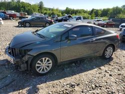 Salvage cars for sale from Copart Candia, NH: 2012 Honda Civic EX
