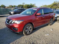 Salvage cars for sale from Copart Riverview, FL: 2017 Nissan Pathfinder S