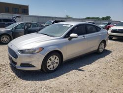 Salvage cars for sale at Kansas City, KS auction: 2014 Ford Fusion S