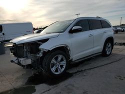 Salvage cars for sale from Copart Wilmer, TX: 2015 Toyota Highlander Limited