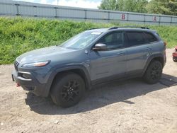 Salvage cars for sale at Davison, MI auction: 2014 Jeep Cherokee Trailhawk