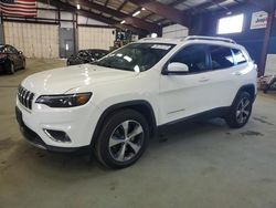 Salvage cars for sale at East Granby, CT auction: 2019 Jeep Cherokee Limited