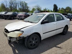 Salvage cars for sale from Copart Portland, OR: 2006 Toyota Corolla CE