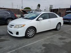 Salvage cars for sale at Wilmington, CA auction: 2012 Toyota Corolla Base