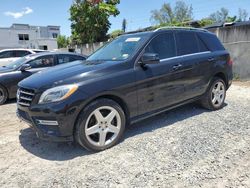 Salvage cars for sale from Copart Opa Locka, FL: 2015 Mercedes-Benz ML 400 4matic