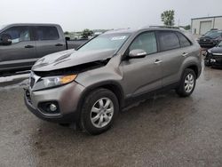 Salvage cars for sale at Kansas City, KS auction: 2013 KIA Sorento LX