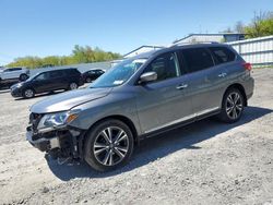 Salvage cars for sale from Copart Albany, NY: 2017 Nissan Pathfinder S