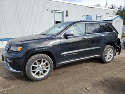 Salvage cars for sale at Lyman, ME auction: 2015 Jeep Grand Cherokee Summit