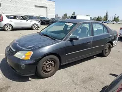 Salvage cars for sale at Rancho Cucamonga, CA auction: 2001 Honda Civic DX