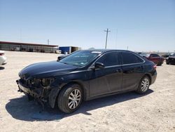 Salvage cars for sale at Andrews, TX auction: 2016 Toyota Camry LE