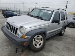 Salvage cars for sale from Copart Sun Valley, CA: 2007 Jeep Liberty Sport