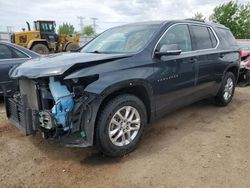 Salvage cars for sale at Elgin, IL auction: 2018 Chevrolet Traverse LT