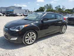 Salvage cars for sale at Opa Locka, FL auction: 2013 Hyundai Veloster