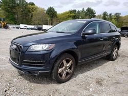 Salvage cars for sale at Mendon, MA auction: 2012 Audi Q7 Premium Plus