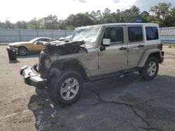 Jeep salvage cars for sale: 2017 Jeep Wrangler Unlimited Sahara