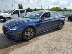 Salvage cars for sale at Miami, FL auction: 2020 Hyundai Sonata SEL