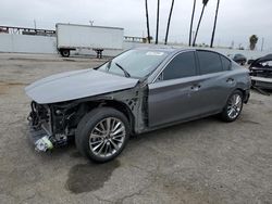 Salvage cars for sale at Van Nuys, CA auction: 2019 Infiniti Q50 Luxe