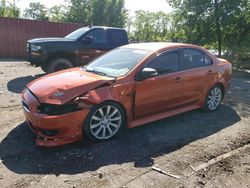 Salvage cars for sale at Baltimore, MD auction: 2011 Mitsubishi Lancer GTS
