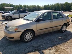 Salvage cars for sale from Copart Charles City, VA: 2007 Toyota Corolla CE