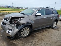 Salvage cars for sale from Copart Woodhaven, MI: 2011 Chevrolet Equinox LTZ
