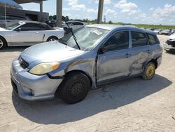 Salvage cars for sale at West Palm Beach, FL auction: 2006 Toyota Corolla Matrix XR