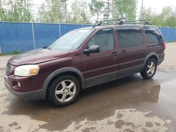 Salvage cars for sale from Copart Atlantic Canada Auction, NB: 2008 Pontiac Montana SV6