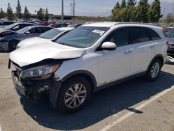 Salvage cars for sale from Copart Rancho Cucamonga, CA: 2016 KIA Sorento LX