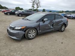 Salvage cars for sale at auction: 2012 Honda Civic LX