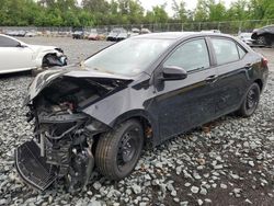 Salvage cars for sale from Copart Waldorf, MD: 2017 Toyota Corolla L