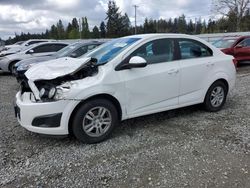 Salvage cars for sale from Copart Graham, WA: 2014 Chevrolet Sonic LT