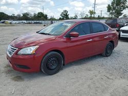 Salvage cars for sale at Riverview, FL auction: 2014 Nissan Sentra S